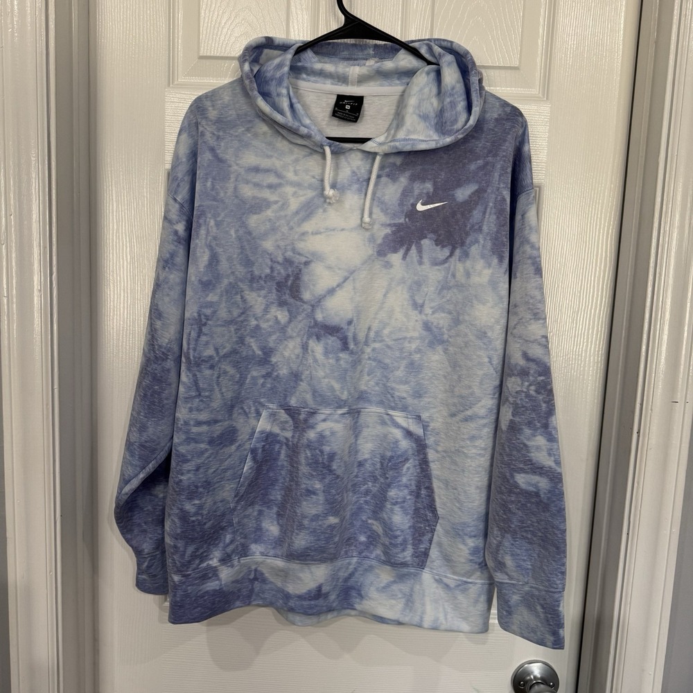 Nike Dri-fit  Icon Clash Sky‎ Tie Dye Pullover Hoodie Size Medium